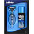 Gillette Mach3 Rasierer + Extra Komfort Rasiergel 75 ml, Kosmetikset, für Männer