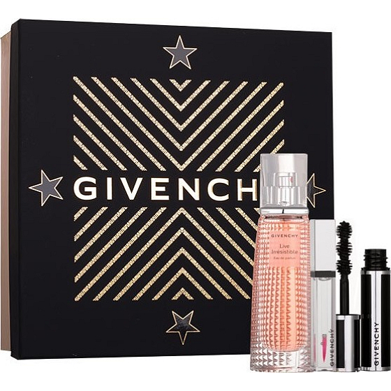 Givenchy Live Unwiderstehliches Eau de Parfum für Frauen 40 ml + Gloss Révélateur Perfect Pink 6 ml + Noir Couture Schwarz Satin 4 g, Geschenkset