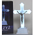 LED Kreuz weiß 6,5 x 7,8 x 13 cm + 2 Stück AA-Batterien