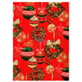 Ditipo Geschenkpapier 70 x 200 cm Weihnachten Luxus rote Weihnachtsdekoration