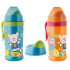 Rotho Babydesign Cool Friends 12+ Monate auslaufsichere Flasche aus Kunststoff - Trinkaufsatz mit Ventil 360 ml