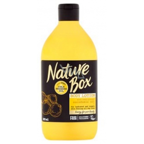 Naturel Box Macadamia Körperlotion mit 100% kaltgepresstem Öl, geeignet für Veganer 385 ml