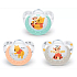 Nuk Trendline Winnie the Pooh Silikonschnuller 0 - 6 Monate 1 Stück im Pack, verschiedene Farben