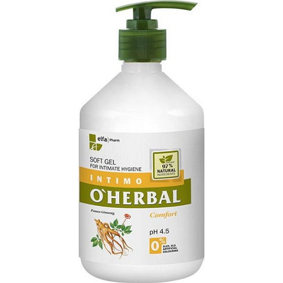 Über Herbal Comfort Ginseng sanftes Gel für die Intimhygiene 500 ml