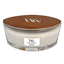 WoodWick Warm Wool - Warme Wollduftkerze mit Wood Wick und Deckel 453 g