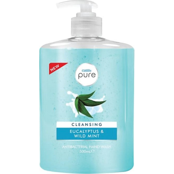 Cussons Pure Cleansing Eukalyptus und Minze Antibakterielle Flüssigseife 500 ml Spender
