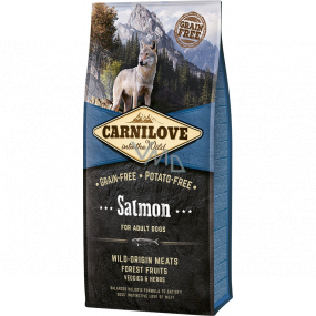 Carnilove Adult Salmon Super Premium Komplettfutter für erwachsene Hunde aller Rassen 12 kg