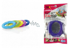 Trixline Repellent wasserdichtes Armband - Gummiband gegen Zecken Eukalyptus1 Stück, TR 248 zufällige Farbauswahl