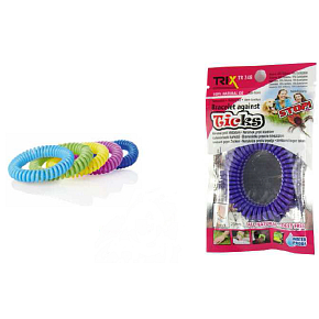 Trixline Repellent wasserdichtes Armband - Gummiband gegen Zecken Eukalyptus1 Stück, TR 248 zufällige Farbauswahl