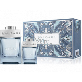 Bvlgari Man Glacial Essence Eau de Parfum für Männer 100 ml + Eau de Parfum 15 ml, Geschenkset für Männer