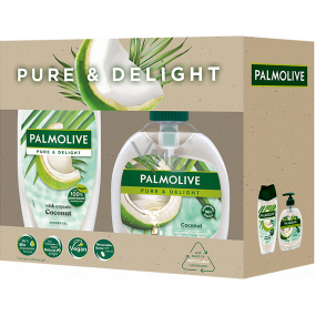 Palmolive Pure & Delight Coconut Duschgel 250 ml + Flüssigseife 300 ml, Kosmetikset