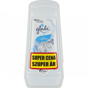 Glade Pure Clean Linen - Duft von sauberem Leinen Gel-Lufterfrischer 2 x 150 g, Duopack