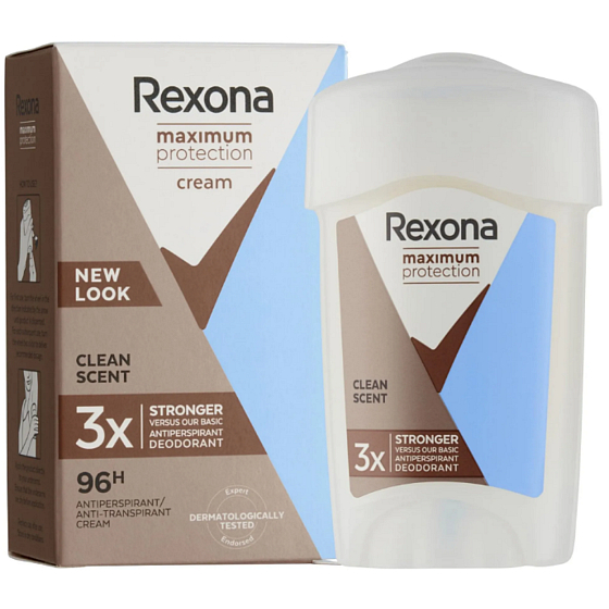 Rexona Maximum Protection Clean Scent antiperspirant stick pro ženy 45 ml s extra silnou ochranou proti pocení
