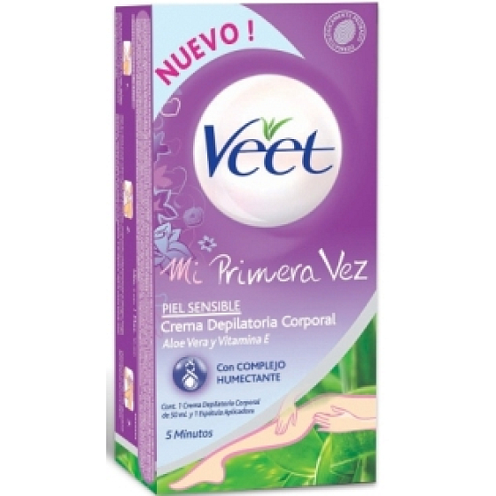 Veet Debout Vitamin E und Mandelöl Wachsbänder Sensitive Skin 8 Stück