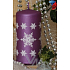 Lima Snowflake Kerze violett Zylinder 60 x 120 mm 1 Stück