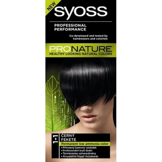 Syoss ProNature Langlebige Haarfarbe 1-1 Schwarz