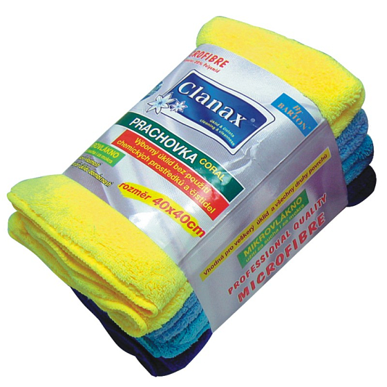 Clanax Coral Duster Mikrofaser 40 x 40 cm verschiedene Farben 300 g 1 Stück