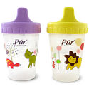 Púr Non Spill nicht fließender Becher mit hartem Getränk +6 Monate verschiedene Farben und Muster 200 ml