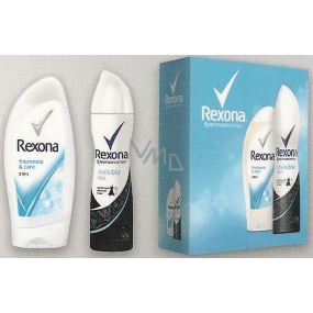 Rexona FW Invisible Aqua Frische & Pflege Duschgel 250 ml + Invisible Aqua Deodorant Spray für Frauen 150 ml, Kosmetikset