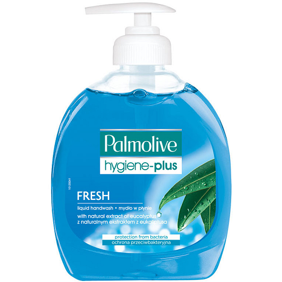 Palmolive Hygiene Plus Blaue Flüssigseife mit einem 300 ml Spender