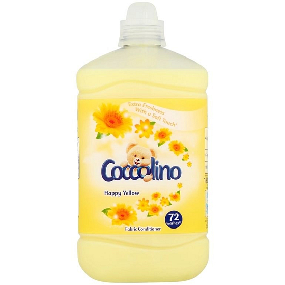 Coccolino Happy Yellow konzentrierter Weichspüler 72 Dosen 1,8 l