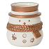 Yankee Candle Jackson Frost Kerzenhalter Schneemann für ein Tee Kerze Schattenspiel 11 x 8 cm