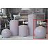 Lima Eis Pastell Kerze hellviolette Kugel 100 mm 1 Stück