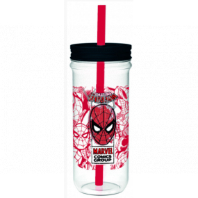 Degen Merch Marvel Spiderman Plastikglas 670 ml