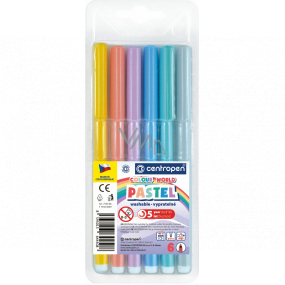 Centropen Color World Pastellmarkierungen Pastell waschbar 1 mm 6 Farben