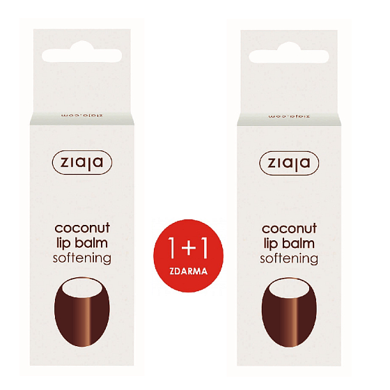 Ziaja Coconut Lip Balm 2 x 10 ml, Duopack