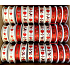 Ditipo Band Satin Villach Rot mit Herzen und Sternen 3 mx 15 mm