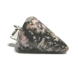 Rhodonit Pendel Naturstein 2,2 cm, Stein der Vergebung