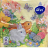 Aha Papierservietten 3 Lagen 33 x 33 cm 20 Stück Osterhasen, Eier, Blumen