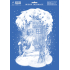 Bogen Weihnachtsaufkleber, Fensterfolie ohne Kleber Engel an der Tür 35 x 25 cm