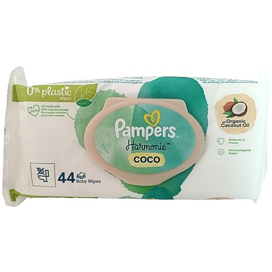 Pampers Harmonie Coco Cleansing Feuchttücher für Kinder 44 Stück