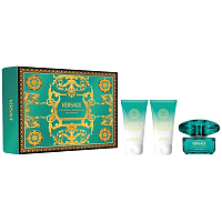 Versace Emerald Duftwasser 50 ml + Körperlotion 50 ml + Duschgel 50 ml, Geschenkset für Frauen