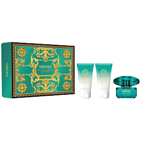 Versace Emerald Eau de Parfum 50 ml + Körpermilch 50 ml + Duschgel 50 ml, Geschenkeset für Frauen Versace Emerald Eau de Parfum 50 ml + Körpermilch 50 ml + Duschgel 50 ml, Geschenkeset für Frauen