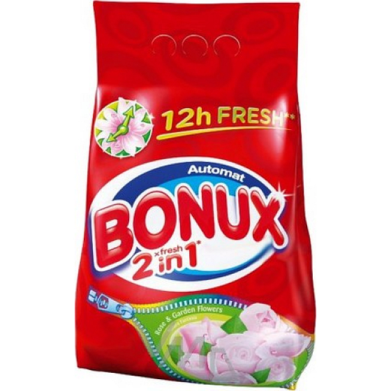 Bonux Natura Rose & Garden Flowers 2 in 1 Waschpulver 2 kg