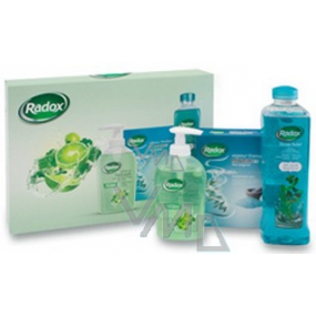 Radox Beruhigende Flüssigseife 300 ml + Salz 400 g + Schaum 500 ml, Kosmetikset