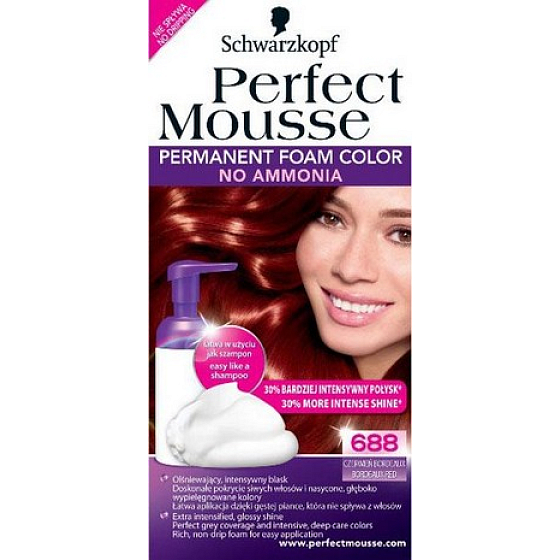 Perfect Mousse Permanent Color Haarfarbe 688 Rot Burgund