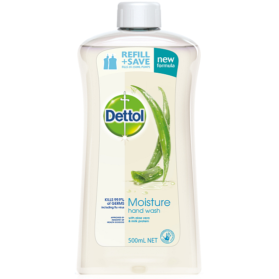 Dettol Aloe Vera feuchtigkeitsspendende antibakterielle Seife nachfüllen 500 ml