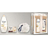 Dove Silk Glow pflegendes Duschgel 250 ml + Silk Cream Oil Cremetablette 100 g + Schwamm zum Waschen, Kosmetikset
