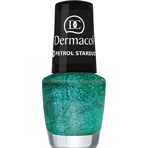 Dermacol Nagellack mit Effekt Glitter Touch Nagellack mit Effekt 19 Petrol Stardust 5 ml