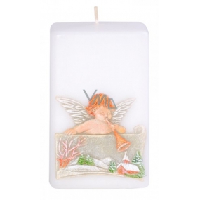 Kerzen Engel mit Trompetenduftkerzenprisma 50 x 80 mm