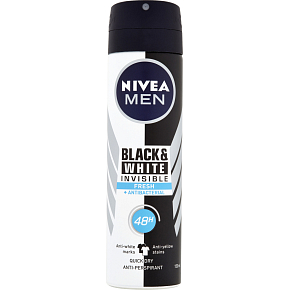 Nivea Men Black & White Invisible Fresh Antiperspirant, 150 ml