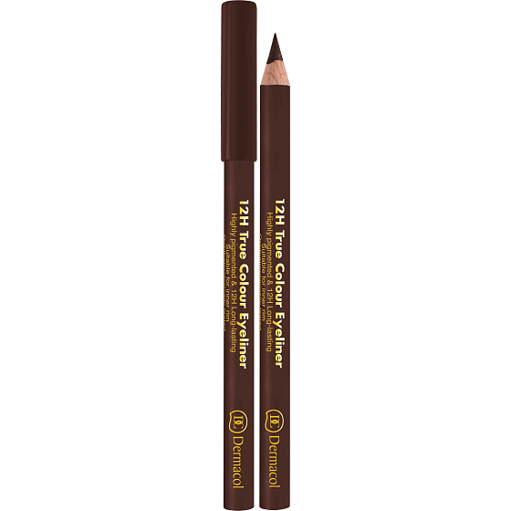 Dermacol 12h True Color Eyeliner Holz Eyeliner 06 Dunkelbraun 2 g