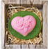 Böhmen Geschenke Herz und Blume handgemachte Toilettenseife in einer Box von 80 g