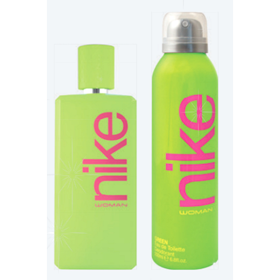 Nike Green Woman Eau de Toilette 100 ml + Deodorant Spray 200 ml, Geschenkset