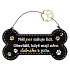 Nekupto Pets Holzschild Unser Hund liebt Menschen ... 12 x 8,5 cm