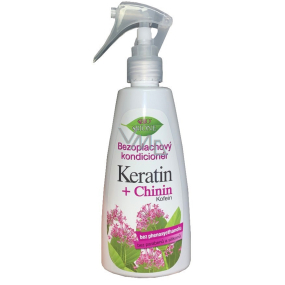 Bione Cosmetics Keratin & Chinin Leave-In Conditioner für alle Haartypen 260 ml